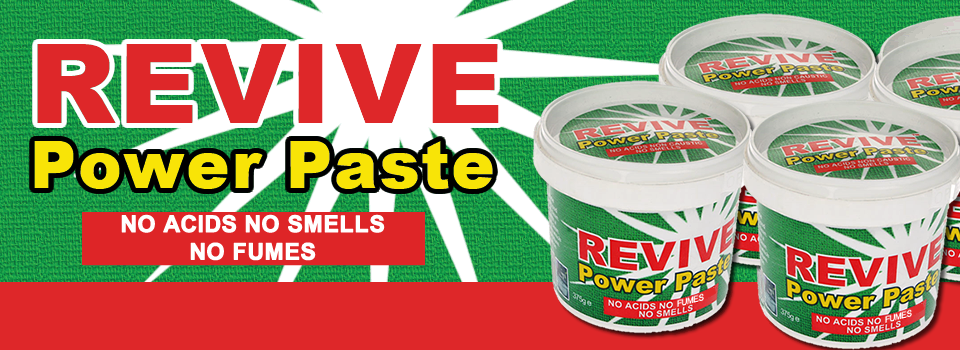 Revive Power Paste Non Caustic Non toxic Cleaners for Oven Grills Burnt On Areas, UPVC Windows and Doors